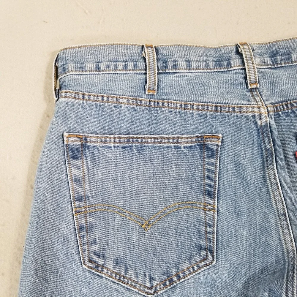 Levi's 501 jeans men's 40 x 30 original button fly blue denim pants retro